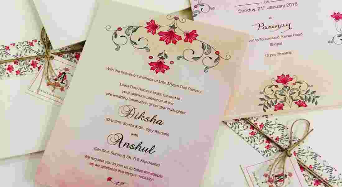 wedding invitation card in janakpuri