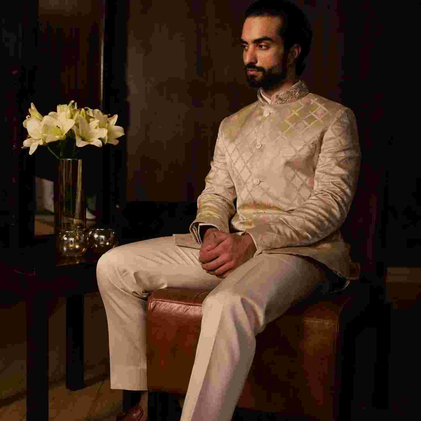 groom outfits in gwal pahari