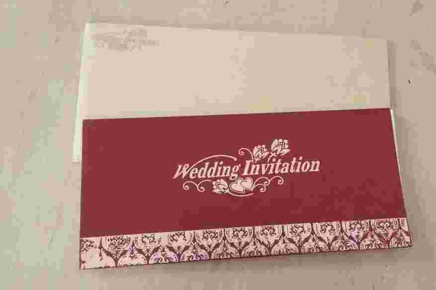 wedding invitation card in lawrence road