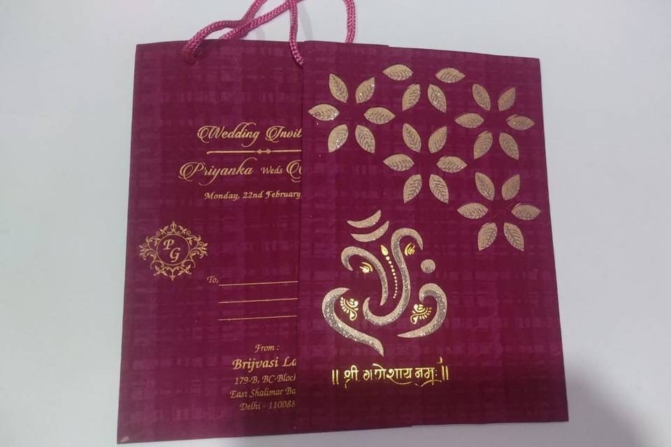 invitation cards in east delhi