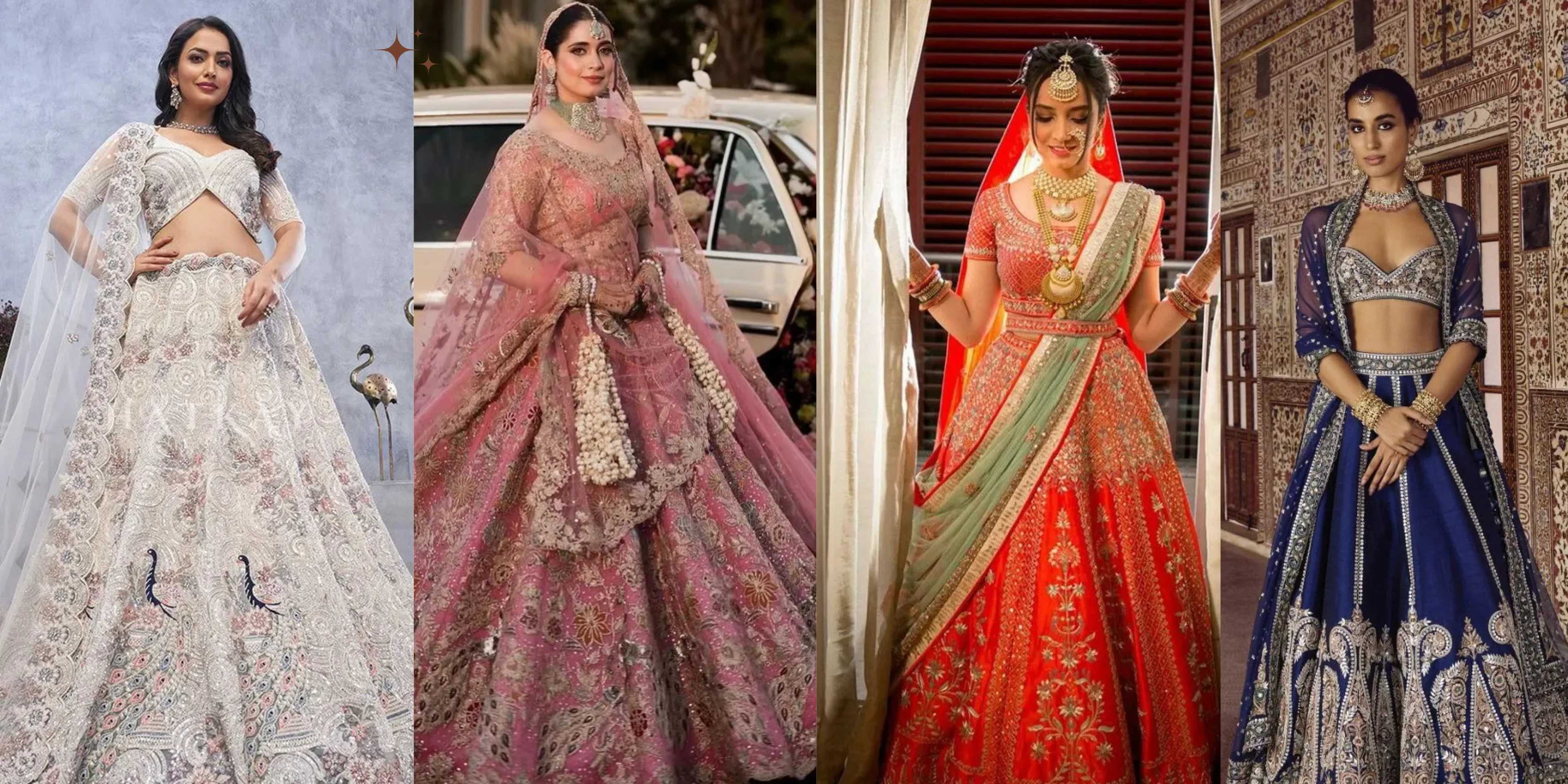 royal bridal lehenga designs,Chikankari lehenga design,Bridal Lehenga design,Bridal lehenga with embroidered cape,Bridal lehenga with stylish jacket,Heavy handcrafted bridal lehenga,Peacock motif bridal lehenga,Anarkali style bridal lehenga,Bridal lehenga with latkan tassels,Traditional Rajasthani bridal lehenga,Kanchipuram silk bridal lehenga,Himachal Gaddi bridal lehenga,Jaipuri gota patti bridal lehenga,Punjabi phulkari bridal lehenga,Zardozi bridal lehenga,Gujarati Bandhani bridal lehenga,Pakistani flared bridal lehenga,Bright orange bridal lehenga,Pastel pink bridal lehenga,Classic red bridal lehenga,Royal maroon bridal lehenga,Ivory white bridal lehenga,Emerald green bridal lehenga,Yellow floral bridal lehenga,Blue bridal lehenga design,Multicolour 3D floral lehenga,Kriti Kharbanda pink bridal lehenga,Miheeka Bajaj pastel lehenga,Kiara Advani pastel bridal lehenga,Katrina Kaif red bridal lehenga,Mouni Roy red white lehenga,Nupur Sanon peach bridal lehenga,Alia Bhatt ivory bridal lehenga,Alizeh pastel bridal lehenga look,Heer Kashmiri bridal look,Jodha royal Mughal lehenga,Indira South Indian bridal lehenga,Rani Mukherjee bridal lehenga look,Paro red bridal lehenga,Padmavati Rajasthani bridal lehenga,Mastani royal bridal lehenga,Padmavati Rajasthani bridal lehenga,Mastani royal bridal lehenga