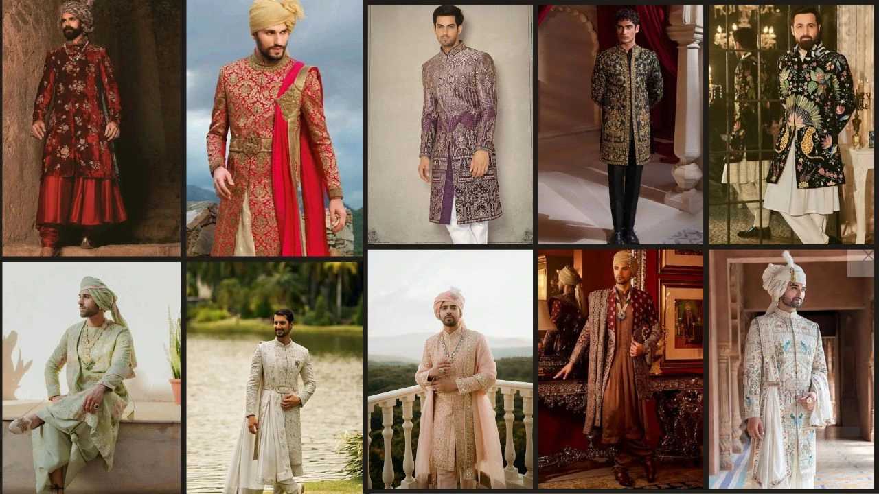 Red Sherwani For groom, Maroon Sherwani For Groom, White sherwani, latest wedding sherwani for groom, Purple Sherwani for groom, Black Sherwani for groom, Navy Blue Sherwani for groom, trending sherwani for groom, Pink Color Sherwani for groom, modern sherwani for groom, Midnight blue sherwani for groom, royal sherwani for groom, Gold Sherwani for Groom, Floral print sherwani for groom, designer sherwani for groom, Black sherwani for wedding, latest sherwani for groom, trending sherwani for groom, Peach Sherwani for groom, trending sherwani designs for wedding, Boho print sherwani for men, solid color sherwani for groom​, Cream Sherwani for Groom, sherwani for groom, Sherwani for wedding, Pink Sherwani Colour Combination, Royal wedding sherwani for groom, royal sherwani for groom, Maroon Sherwani For Groom, Blue and mustard sherwani for groom, Black and golden sherwani groom style, Light and dark blue sherwani style for groom, Indian style golden sherwani for groom, Blue sherwani with brown combination , modern sherwani for groom, Rajwadi Sherwani for groom, Red Sherwani for groom, sherwani for groom wedding, trending sherwani for groom, Modern wedding sherwani for groom