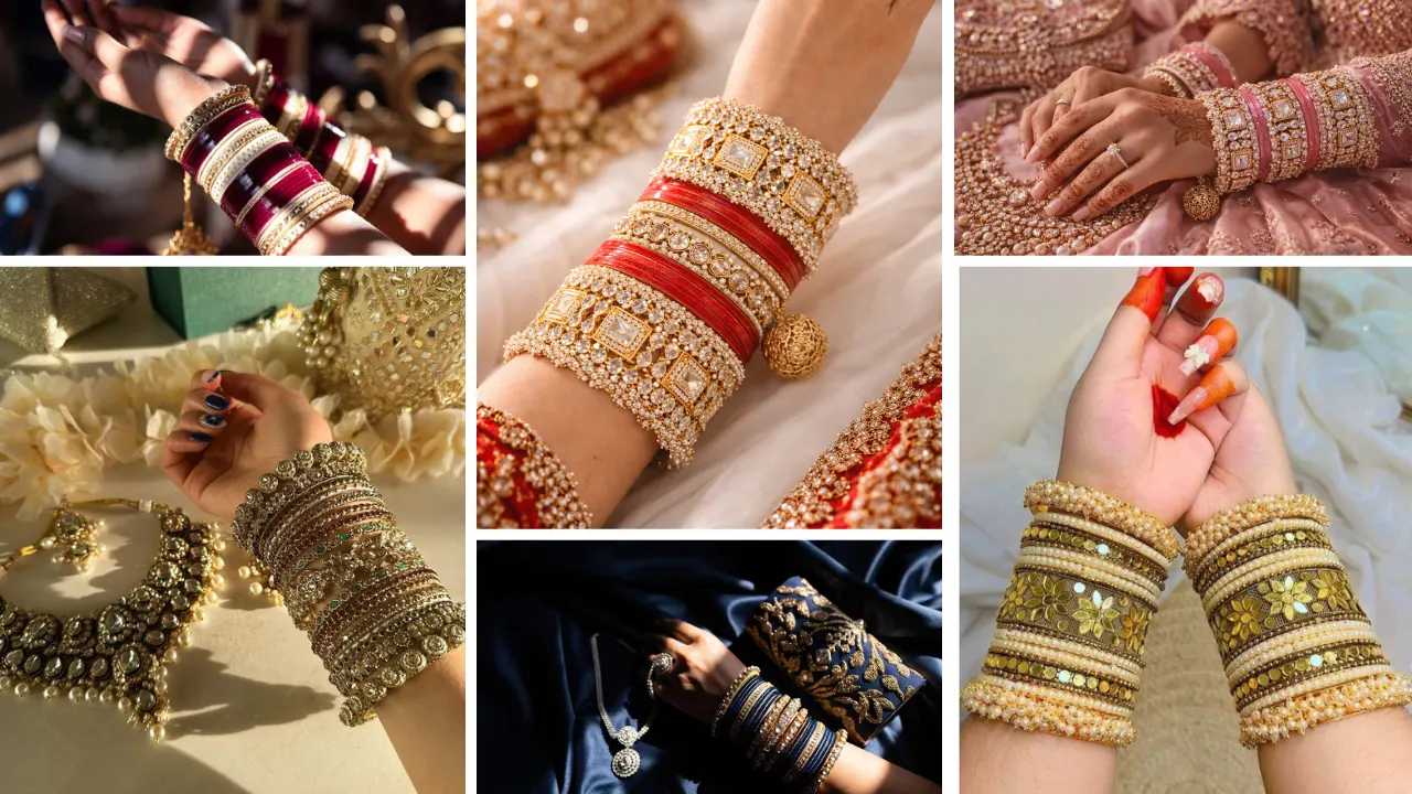 Classic Long Punjabi Bridal Chura Design, Royal Kundan Chura, Rajasthani Rajwadi Bridal Chura Designs, Peacock Design Chura, Statement Bangle Bridal Chura Design, Bridal Chura with Couple Photos, Pearl and Rhinestone Chura, Simple Short Bridal Chura, Couple Name Bridal Chura Design, Ghungroo Bridal Chura Design, Embellished Carved Bridal Chura, Gel Based Bridal Chura Design, Musical Symbol Bridal Chura, Hanging Chain Bridal Chura, Hand Painted Bridal Chura, Velvet Embroidered Chura Set, Bridal Chura with Latkans, Red Green Bridal Chura Combination, Baby Pink Bridal Chura, Floral Threadwork Chura Design, Peach Bridal Chura Set, White Bridal Chura Design, Yellow Golden Bridal Chura, Rani Pink Bridal Chura, Orange Bridal Chura Design, Sea Green Bridal Chura, Bottle Green White Chura, Multicolour Bridal Chura Design