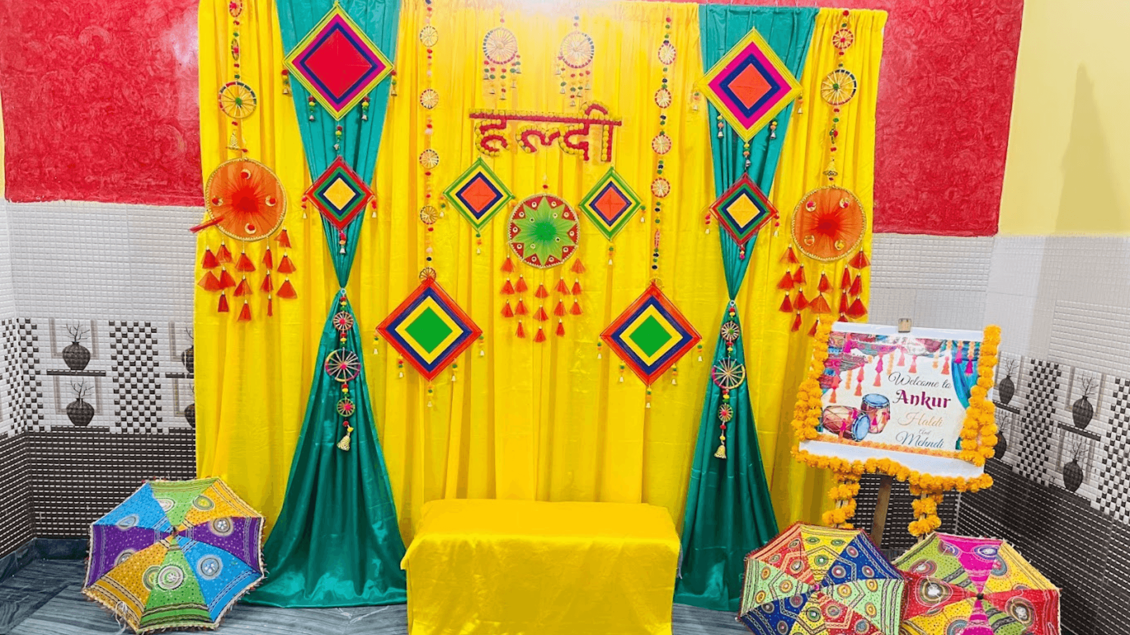Haldi mehandi Decoration