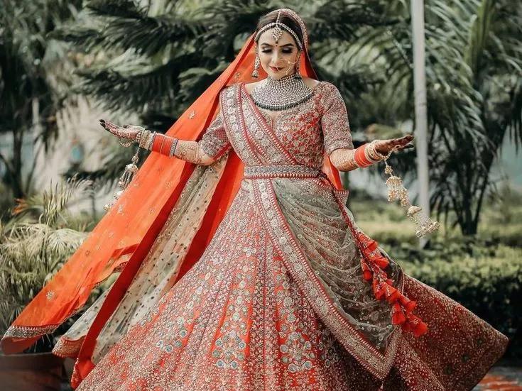 Orange Bridal Outfits in 2025