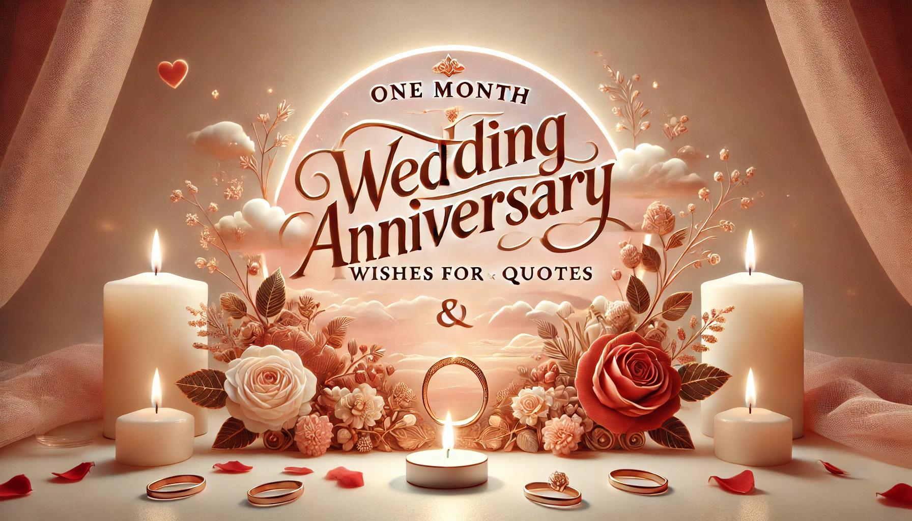 one month wedding anniversary wishes for couple