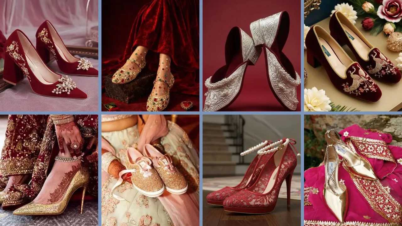bridal footwear heels,indian bridal footwear,,Kitten Heels,Designer wedding heels,Silver embroidered heels,Red wedding heels,Comfortable bridal heels,Traditional Indian bridal heels,Fancy bridal heels,Luxury designer heels,Luxury designer heels,Modern wedding heels,Stylish bridal heels,Classic wedding heels,Royal bridal heels,Festive bridal heels,Bridal Long Boots,Elegant strap heels,Bridal satin heels,Ethnic glam heels,Indian bridal shoes,Modern bridal shoes,Stylish heeled loafers for women,Net Laced Gem,Designer net laced gem footwear,Sparkling diamond embellished bridal heels,Diamond style party heels for bride,Bridal belt footwear,Wedding heels
Crystal strap evening heels,Satin wedding stilettos,Rhinestone embellished party heels,Sculpted heel statement shoes,Square toe modern heels,Glossy patent high heels,Dual tone designer heels,Pearl strap wedding heels,Floral applique bridal heels