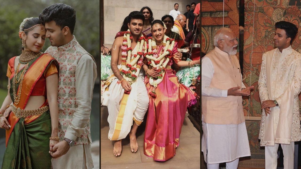 PM Modi in Rajat sharma daughter wedding, Saharukh khan in Rajat Sharma Daughter Wedding, Rajat Sharma Daughter Marriage, rajat sharma daughter wedding location, Rajat Sharma Daughter wedding look, Rajat sharma daughter Husband, Guest List of Rajat Sharma daughter wedding, Raghav Chadda in Rajat Sharma daughter wedding