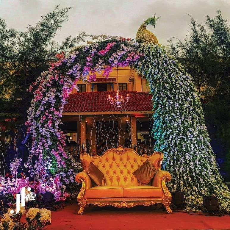 Flower Decoration For Wedding Stage