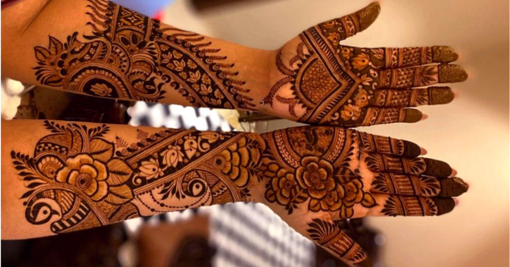 Stunning Bridal Full Hand Mehendi Designs