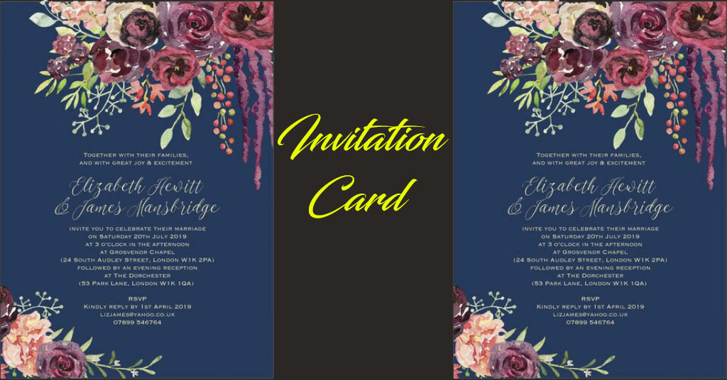 Latest Invitation Card Designs
