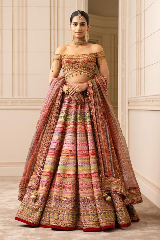 Designer Sequins-Brocade Blouse With Beautiful Duppatta & Kalidaar Brocade  Lehenga – SONAL & PANKAJ